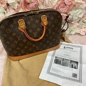 Louis Vuitton Brown Monogram Alma PM